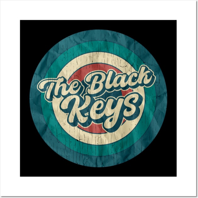 The Black Keys - Retro Circle Wall Art by Jurou